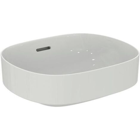Lave-mains à poser IS Linda-X sans trou avec robinetterie intégrée, 450x380x130 mm, blanc avec IdealPlus