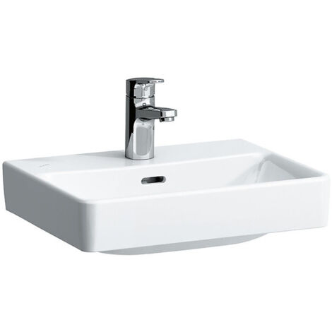 Lave-mains à poser LAUFEN PRO S 450 x 340 mm avec trop-plein, sans trou pour robinet blanc LCC LAUFEN