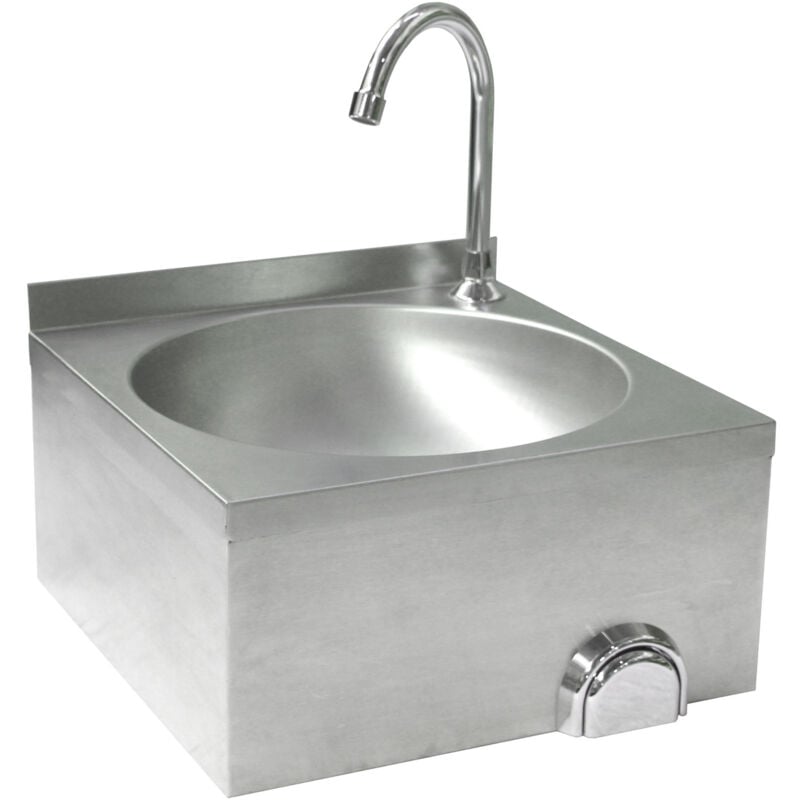 Hendi - vier de cuisine mural sans contact en acier inoxydable 810316