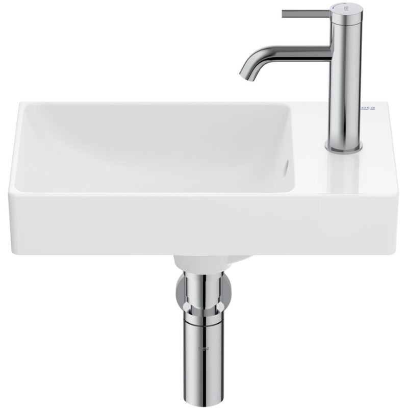 Roca - ona lavabo asymétrique en porcelaine à poser