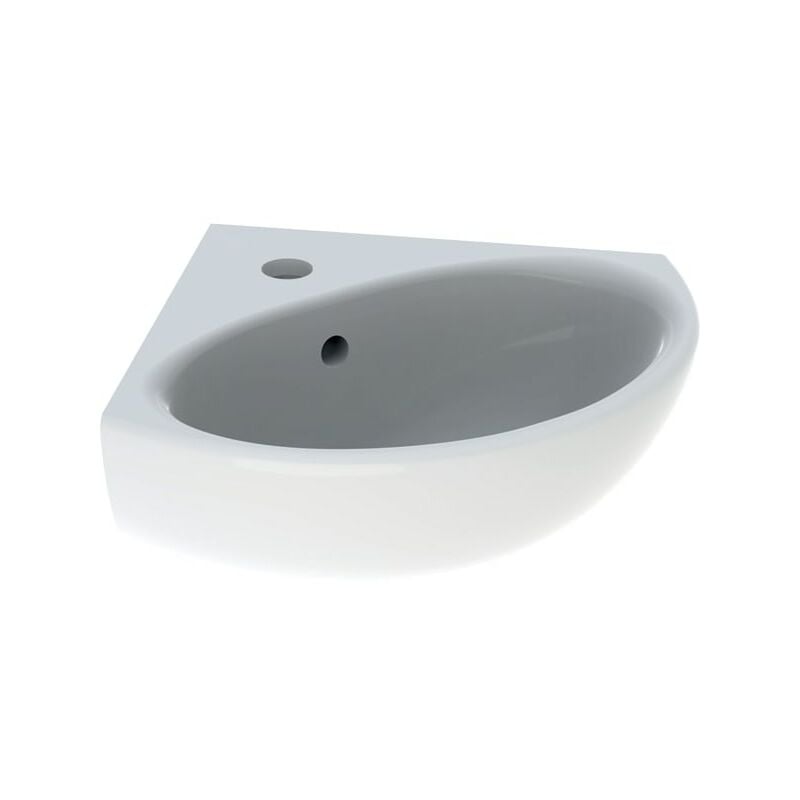 Geberit - Lave-mains d'angle Blanc 45.5x40cm