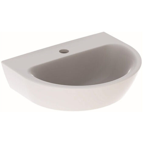 Lave-mains droite NOVA avec trou pour robinet sans trop plein 450x360mm blanc