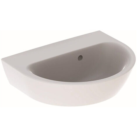 Lave-mains droite NOVA sans trou de robinetterieavec trop plein 450x360mm blanc