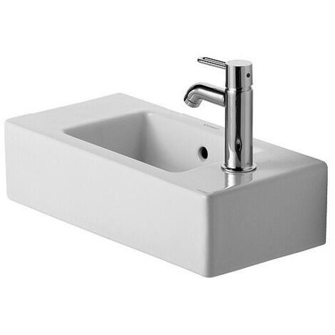 Lave-mains Duravit VERO avec trop-plein HLB 500x250mm 1 trou robinetterie li we