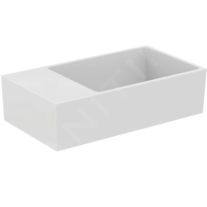 Ideal - Standard Extra - Lave-main 450x250 mm, avec trop-plein, sans trou pour robinet, blanc T391901