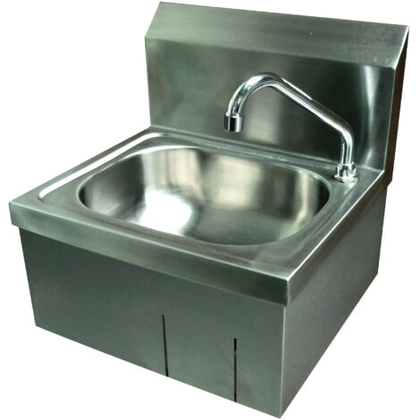 Lave Mains Inox Avec Dosseret - MAP