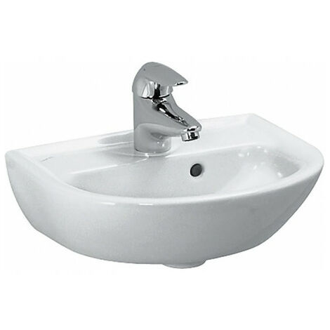 Lave-mains LAUFEN PRO B, design 1 trou pour robinet, 400 x 320 mm, blanc LAUFEN