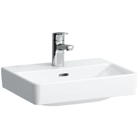 Lave-mains LAUFEN PRO S design spécial, 450 x 340 mm sans trop-plein, sans trou pour robinet, blanc LCC LAUFEN