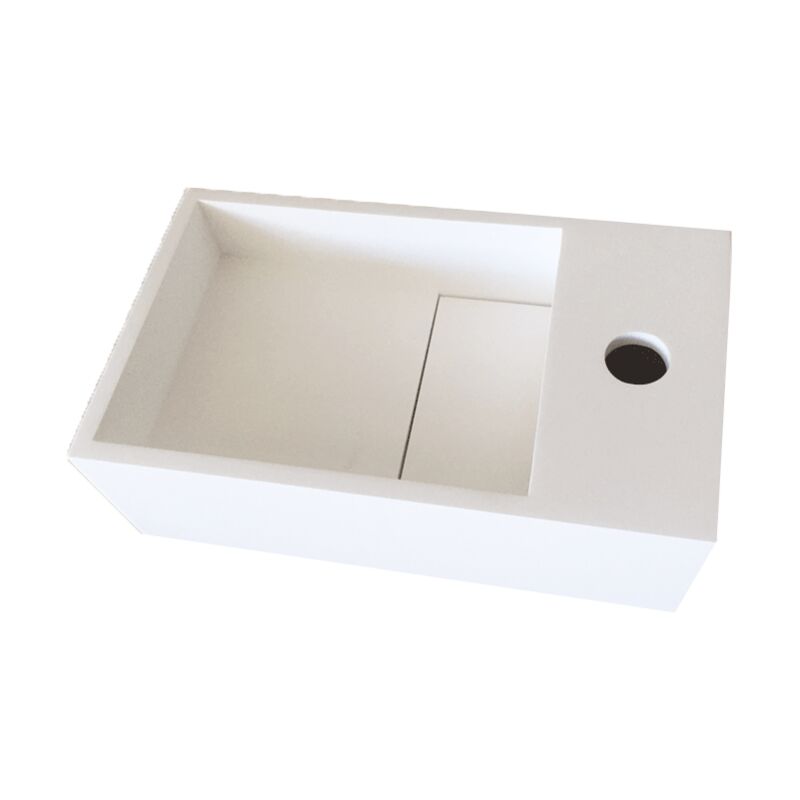 

Lavabo Rectangular, 35 cm en Solid Surface – Manita – D