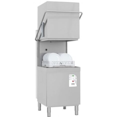 Lave-Vaisselle à Capot Electronique TE100 avec Doseur de Produit de Rinçage et de Lavage et Pompe de Vidange - 8500 w - MEC