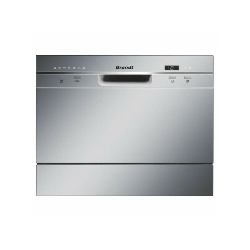 Brandt - Lave-vaisselle compact pose libre DFC6519S - Induction - 6 couverts - L55cm - 49dB - Inox