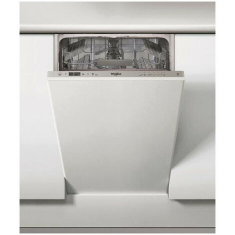 Lave-vaisselle encastrable WHIRLPOOL 10 Couverts 45cm F, WSIC3M17 - Argent