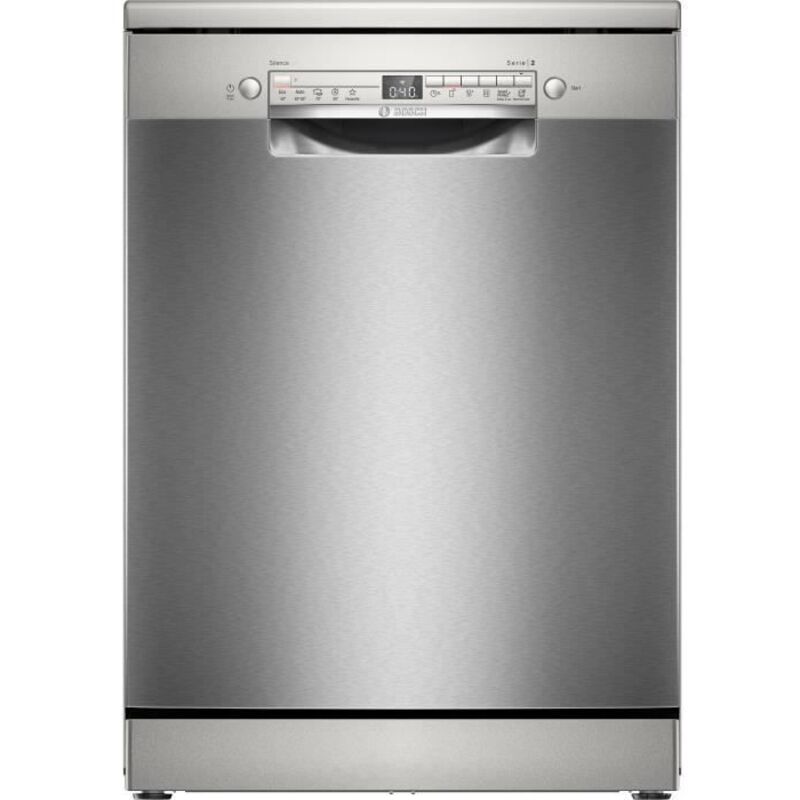 Bosch - Lave-vaisselle pose libre SMS2HVI02E SER2 - 14 couverts - Induction - L60cm - 46 dB - tiroir a couverts - Inox