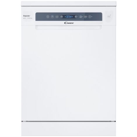 Lave-vaisselle pose libre CANDY CF6C4F0W - 16 couverts - 44dB - Maxi Cuve - Connecté - Blanc