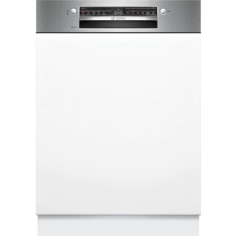Lave-vaisselle semi-encastrable Bosch SMI2HTS02E SER2 - 13 couverts - Induction - L60cm - 46 dB - Acier Brossé