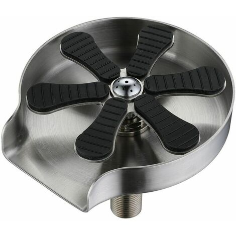 Lave-verre, accessoires d'évier, lave-verre de type presse autonettoyante, outil de nettoyage de verre pour la maison, le restaurant et le bar One Piece
