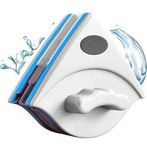 Lave Vitre Magnétique Double Vitrage, Brosse de Nettoyage pour Vitres Double Face, Ettoyeur Vitre Intérieur pour Vitres Vitrées 3-8mm, avec Corde Anti-Chute