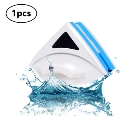 Lave Vitre Magnétique,Accueil Double Side Window Magnétique Cleaner,Nettoyeur Vitre Magnétique,Outil De Nettoyant pour Essuie-Glace en Verre,aux Fenêtres Simple Vitrage d'une Epaisseur de 3 à 8 mm.