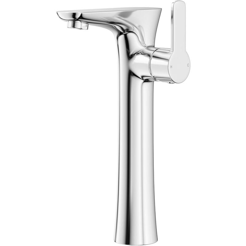 Lavell Polished Chrome High Rise Basin Mixer Tap