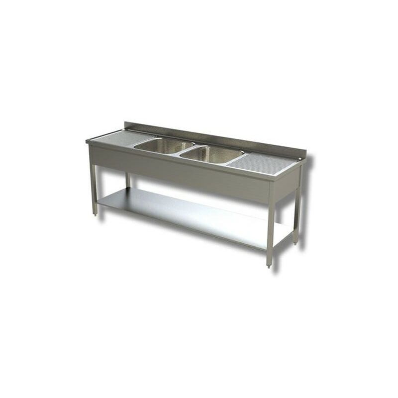 Lavello 240x70x85 acciaio inox 430 su gambe