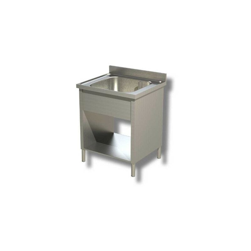 Lavello 50x70x85 acciaio inox 430 su fianchi
