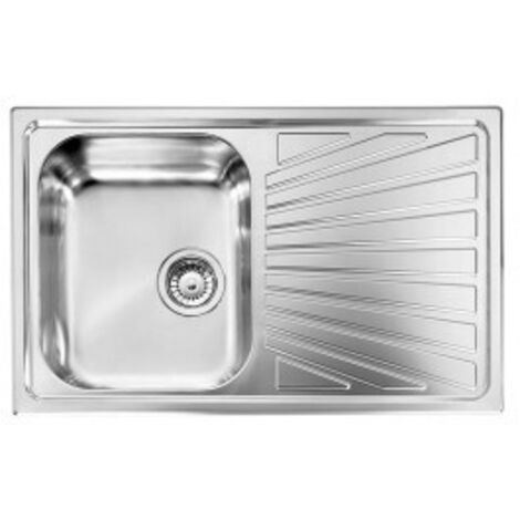 Lavello COMETA 79X50 1 vasca destra+ gocciolatoio ACCIAIO INOX