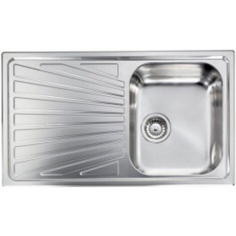 Lavello COMETA 86x50 1 vasca destra+ gocciolatoio ACCIAIO INOX