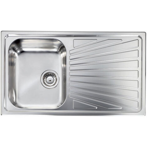 Lavello COMETA 86x50 1 vasca sinistra+ gocciolatoio ACCIAIO INOX
