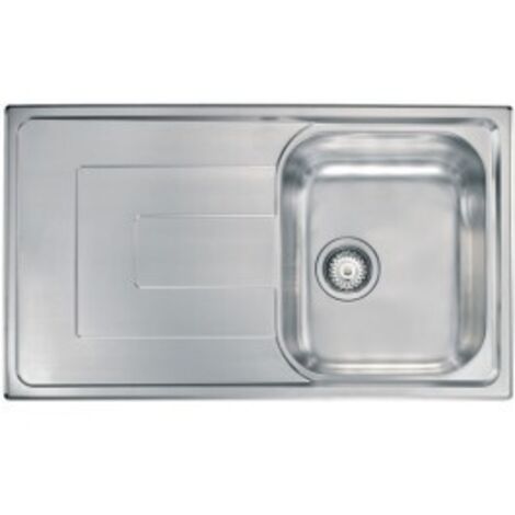 Lavello COMO  86X50 1 vasca destra + gocciolatoio ACCIAIO INOX