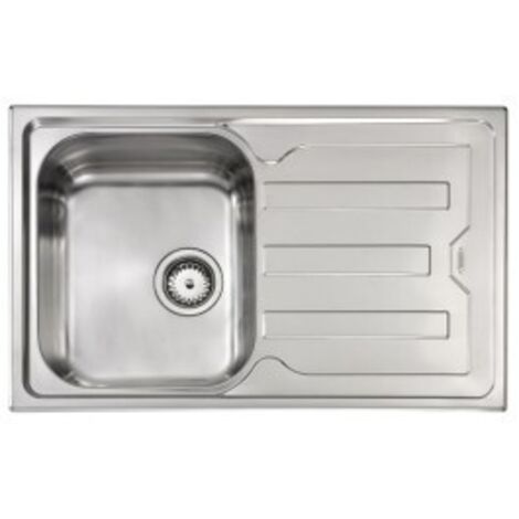 Lavello CRISTAL 79X50 1 vasca sinistra+ gocciolatoio ACCIAIO INOX