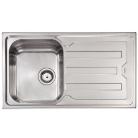 Lavello CRISTAL 86X50 1 vasca sinistra+ gocciolatoio ACCIAIO INOX