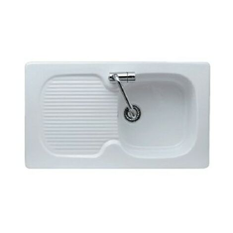 Lavello cucina 1 vasca incasso 86x50 h2 in ceramica con