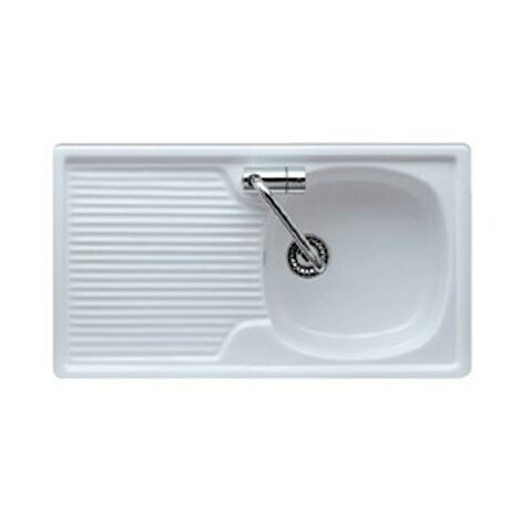 Lavello cucina 1 vasca per mobile 80x45 h5 in ceramica con