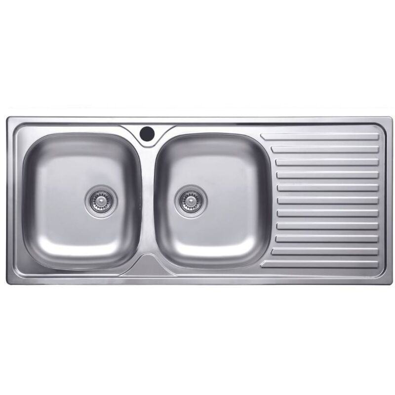 Lavello 116x50 Sa138 2 Vasche E Gocciolatoio Destro