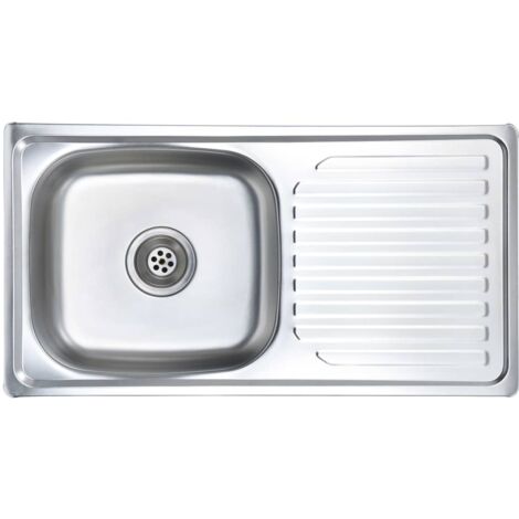 Lavelli Per Cucina In Ceramica.Lavello Da Cucina Con Filtro E Sifone In Acciaio Inox