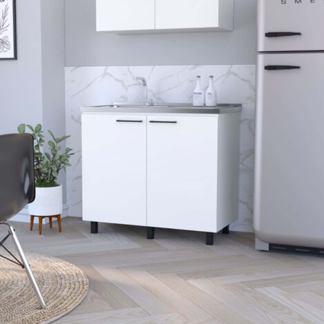 Lavello da Cucina Nápoles con 2 Ante, Dimensioni 89 cm x 100 cm x 52,5 cm, Multicolore
