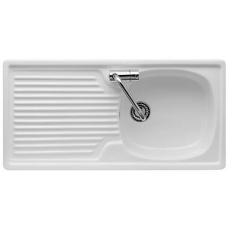 Lavello da incasso in ceramica con vaschetta 90x45