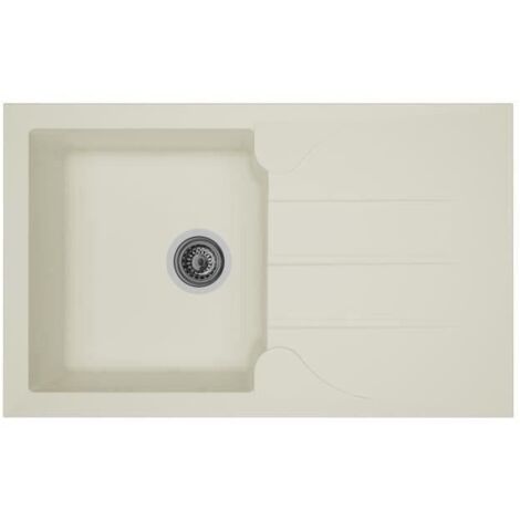 Lavello da Una Vasca con Scolapiatti Stradour Bianco