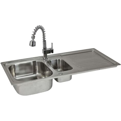 Lavello e Rubinetto Padstow in Acciaio Inox