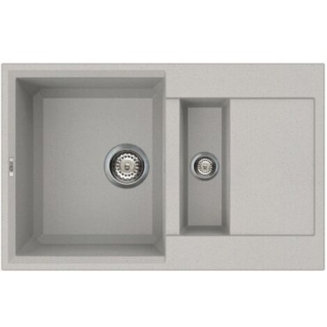 Lavello Elleci da incasso Easy 325 Metaltek 79 Aluminium LMY32579
