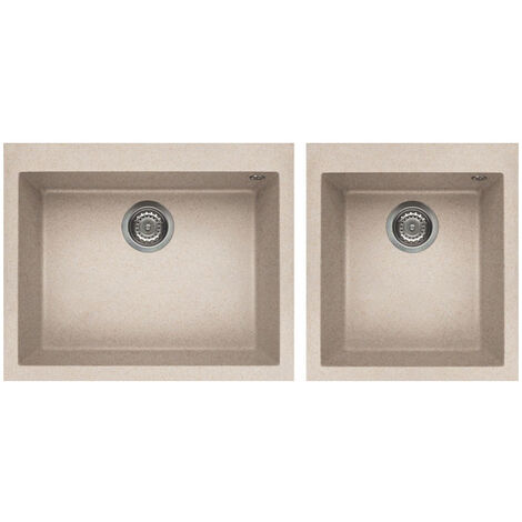 Lavello Elleci da incasso Quadra 210 Granitek Avena LGQ21051