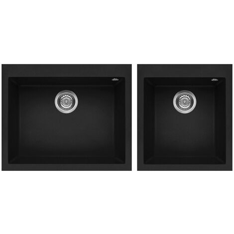 Lavello Elleci da incasso Quadra 210 Granitek Nero LGQ21040
