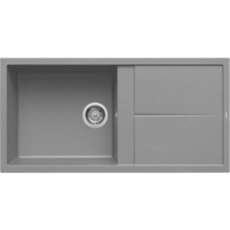 Lavello Elleci Incasso 1 vasca 100x50 Unico 480 Granitek Grigio Cemento LGU48048