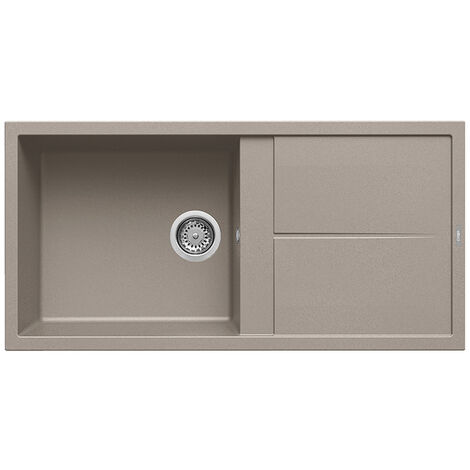 Lavello Elleci Incasso 1 vasca 100x50 Unico 480 Granitek Grigio Tortora LGU48043
