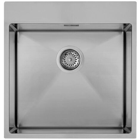 Lavello Elleci Incasso 1 vasca 55x51 Cube 500 Satinata Inox LIU500SAC
