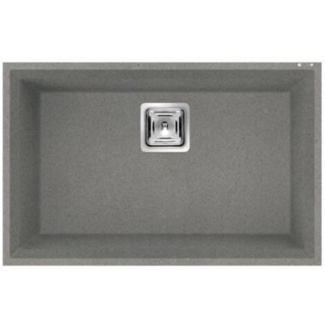 Lavello Elleci Incasso 1 vasca 69x43,8 Karisma 120 Sottotop Metaltek Grigio Titanium LMK12073BSO