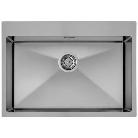 Lavello Elleci Incasso 1 vasca 75x51 Cube 700 Satinata Inox LIU700SAC