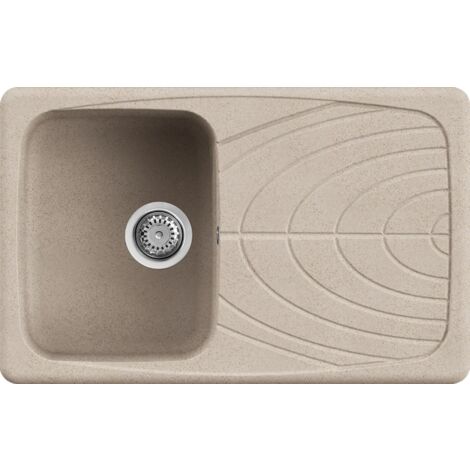 Lavello Elleci Incasso 1 vasca 79x50 Master 300 Granitek Avena LGM30051