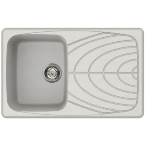Lavello Elleci Incasso 1 vasca 79x50 Master 300 Granitek Bianco Pietra LGM30052