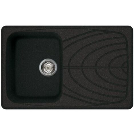 Lavello Elleci Incasso 1 vasca 79x50 Master 300 Granitek Nero Pietra LGM30054
